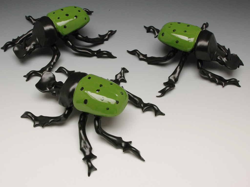 Green Spotted Beetles