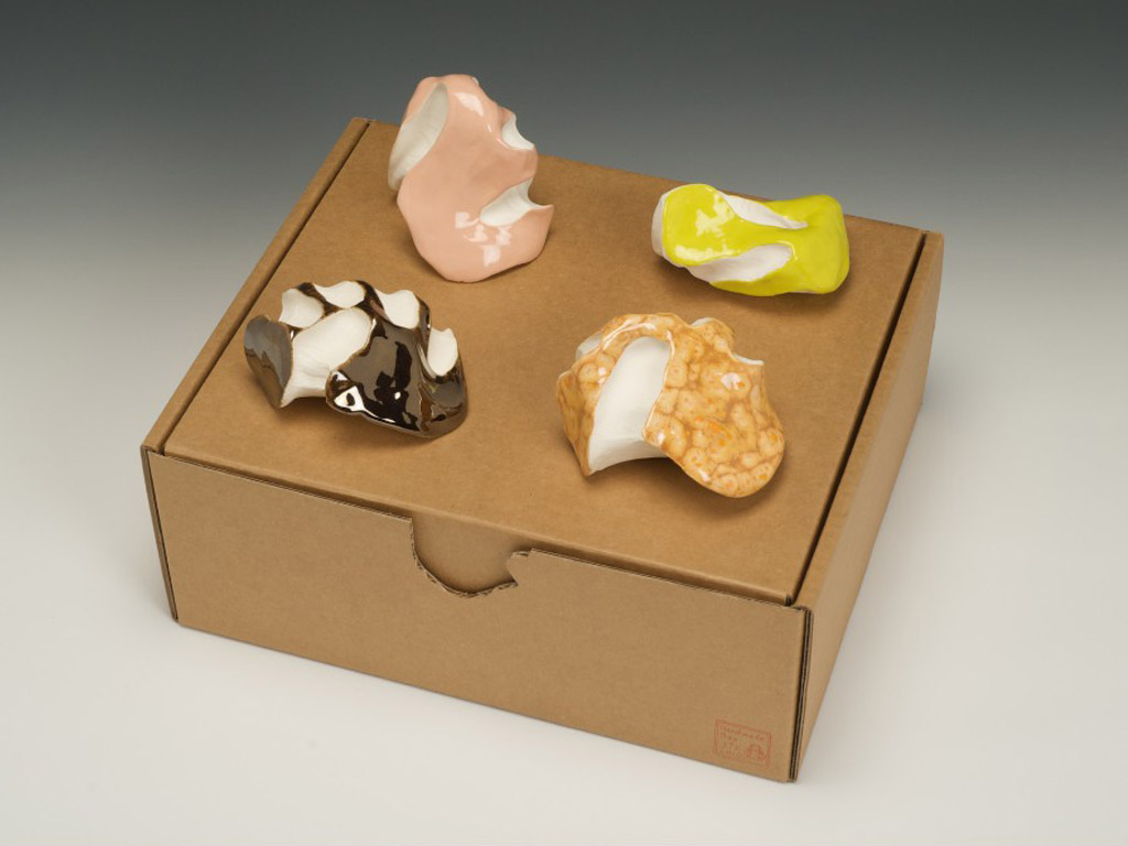 #1 Glazed ceramic & hand made box
